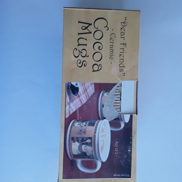 Set of 2 Susan Winget Christmas "Dear Friends" Coffe Cups/Mugs - Picture 11 of 16